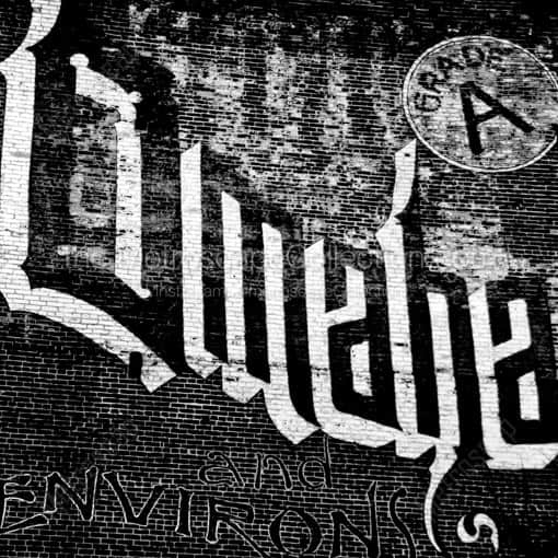 An Omaha Wall Mural -- Omaha Black and White Wall Art