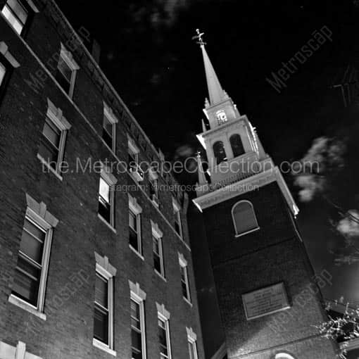 One if by Land. Two if by Sea. -- Boston Black and White Wall Art