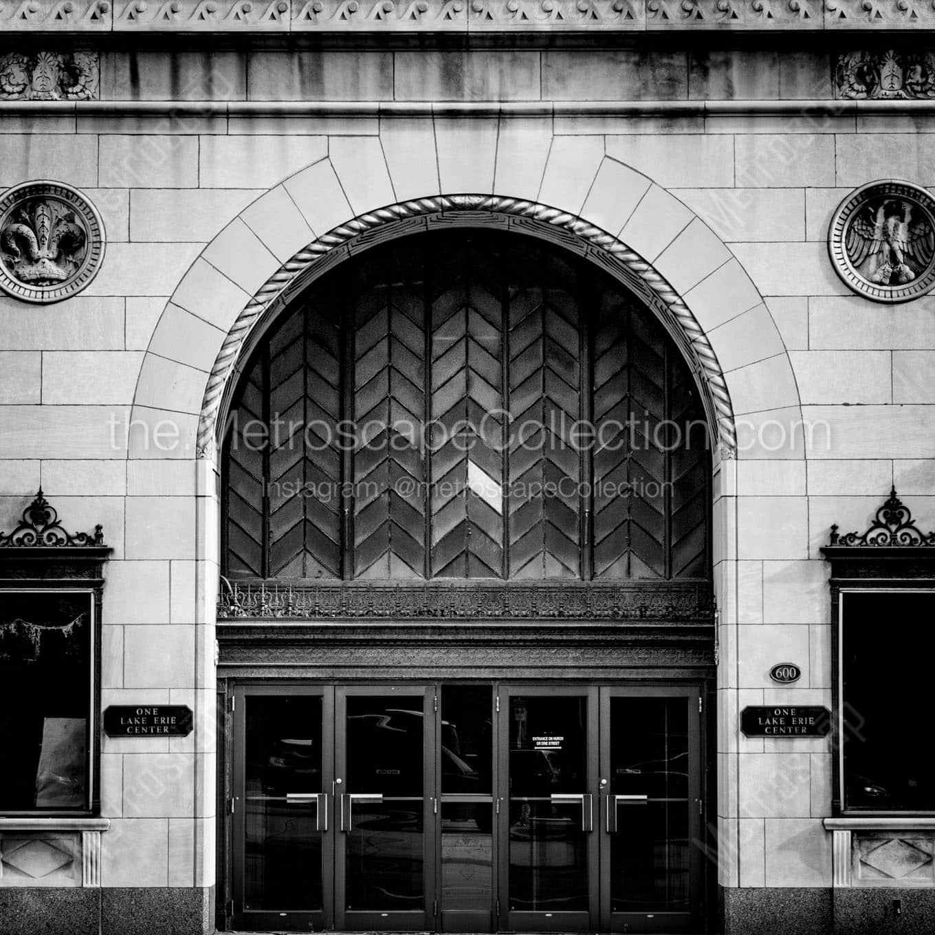 The One Lake Erie Center Building Wall Art square crop