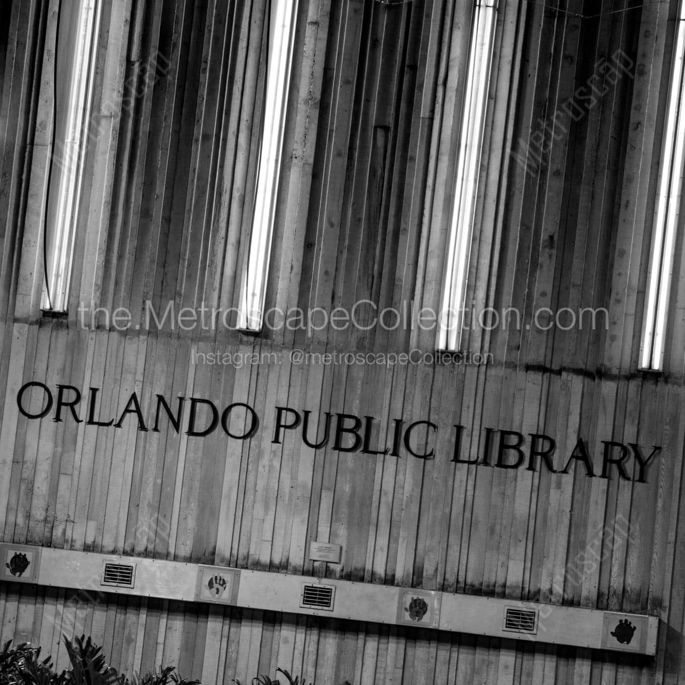 The Orlando Public Library Wall Art square crop