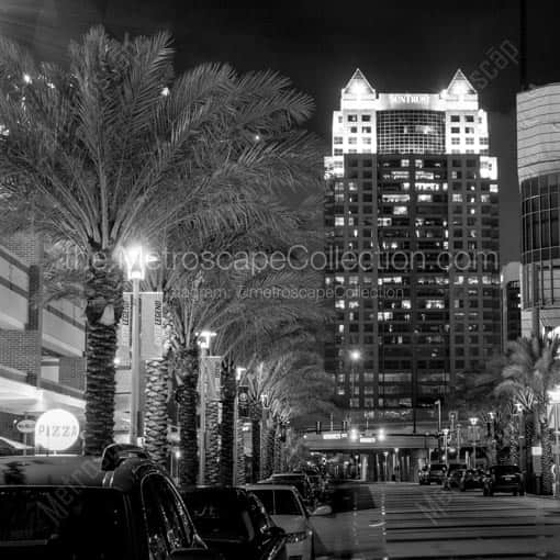 The Orlando Suntrust Bank Building -- Orlando Black and White Wall Art