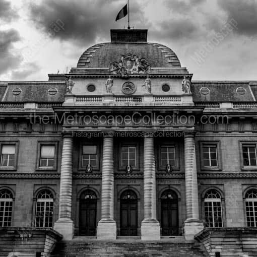 The Palace of Justice of Paris -- Paris Black and White Wall Art