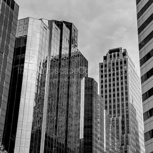 Park Avenue in Downtown Oklahoma City -- Oklahoma City Black and White Wall Art