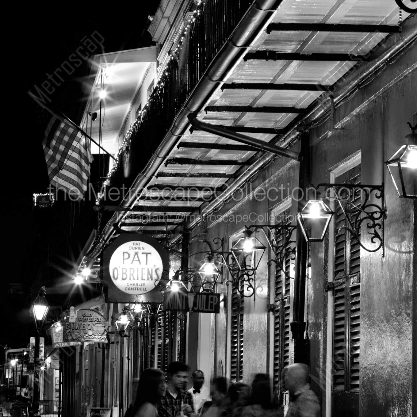 Pat O'Brien's on Bourbon Street Wall Art square crop