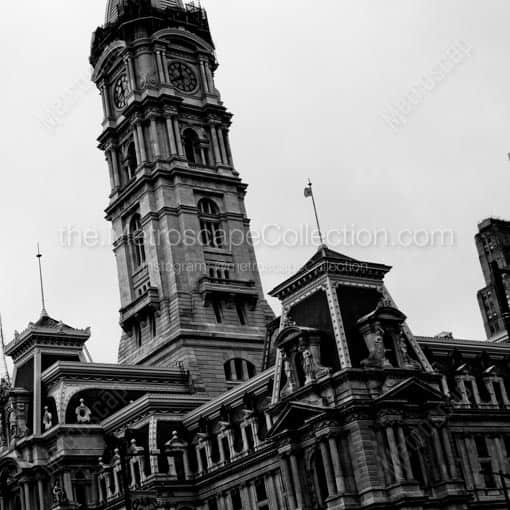 Philadelphia City Hall -- Philadelphia Black and White Wall Art