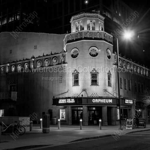 The Phoenix Orpheum Theater -- Phoenix Black and White Wall Art