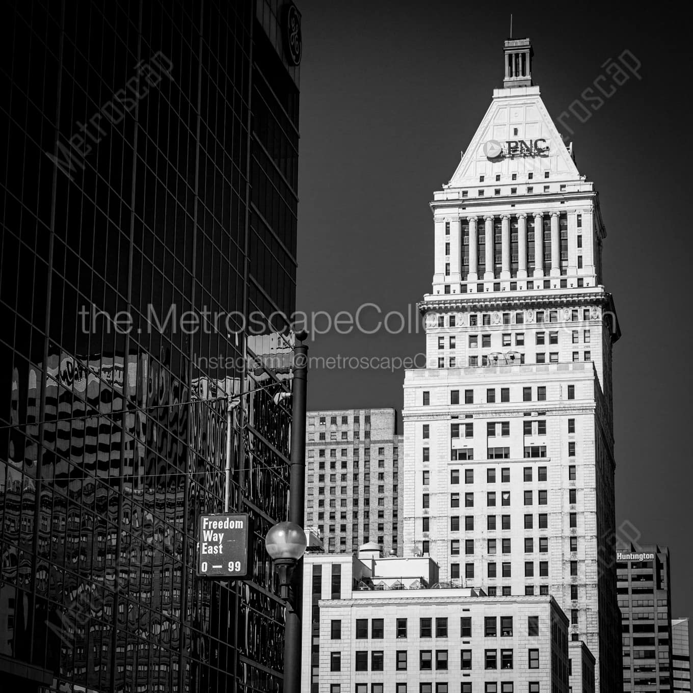 The PNC Bank Building Wall Art square crop