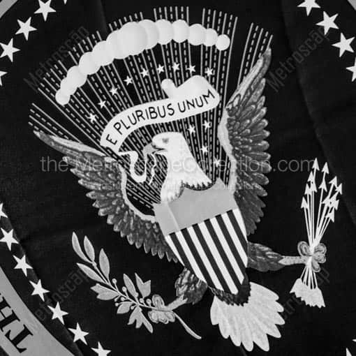 The Presidential Seal outside of the Truman Little White House -- Key West Black and White Wall Art