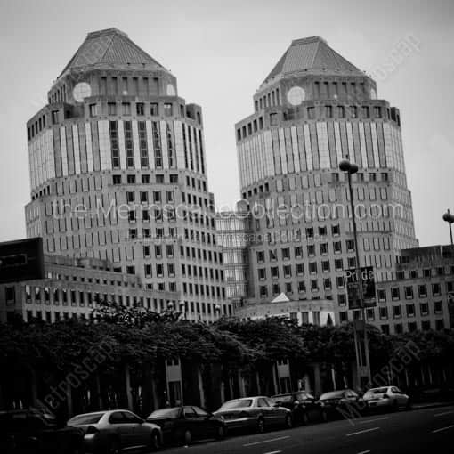 The Proctor and Gamble Buildings from Broadway -- Cincinnati Black and White Wall Art