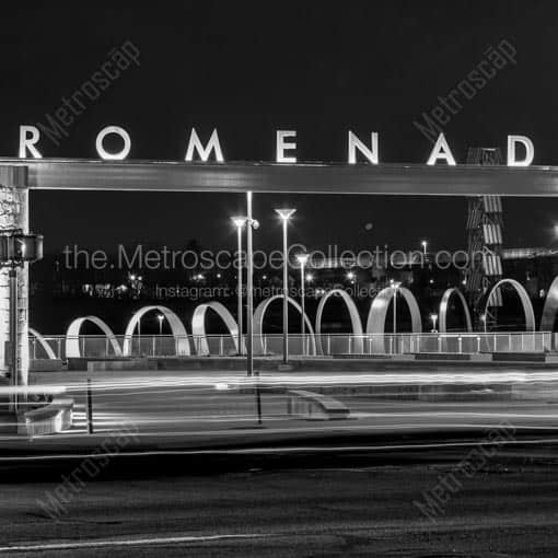 Promenade Park Entrance -- Toledo Black and White Wall Art