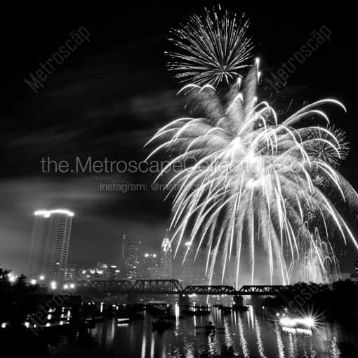 Red White and Boom 2011 -- Columbus Black and White Wall Art