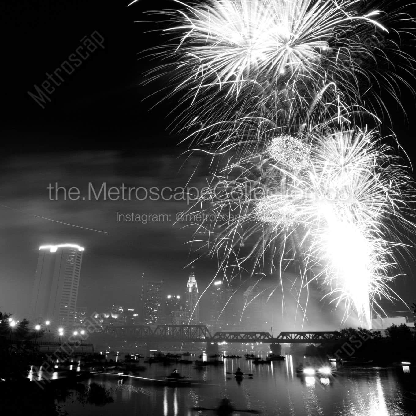 Red White and Boom from Northbank Park Wall Art square crop