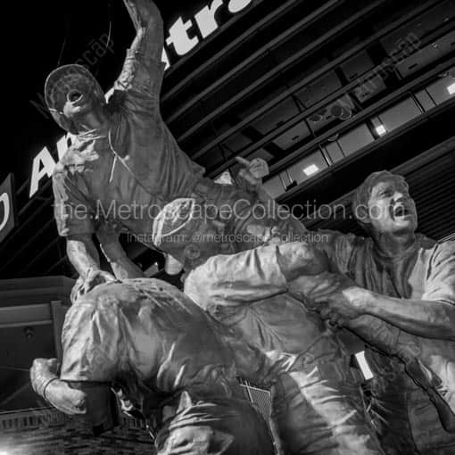 The Road to the CWS Statue in Omaha -- Omaha Black and White Wall Art