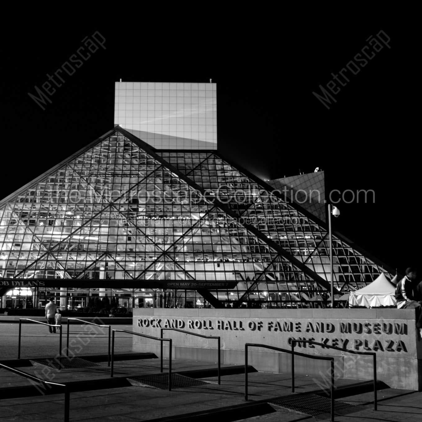The Rock and Roll Hall of Fame in Cleveland Wall Art square crop