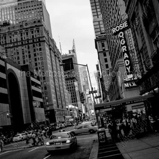 Rosie O'Grady's Bar and Restaurant -- New York City Black and White Wall Art