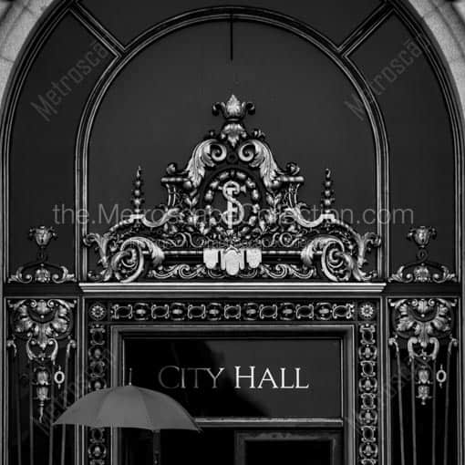 San Francisco City Hall -- San Francisco Black and White Wall Art