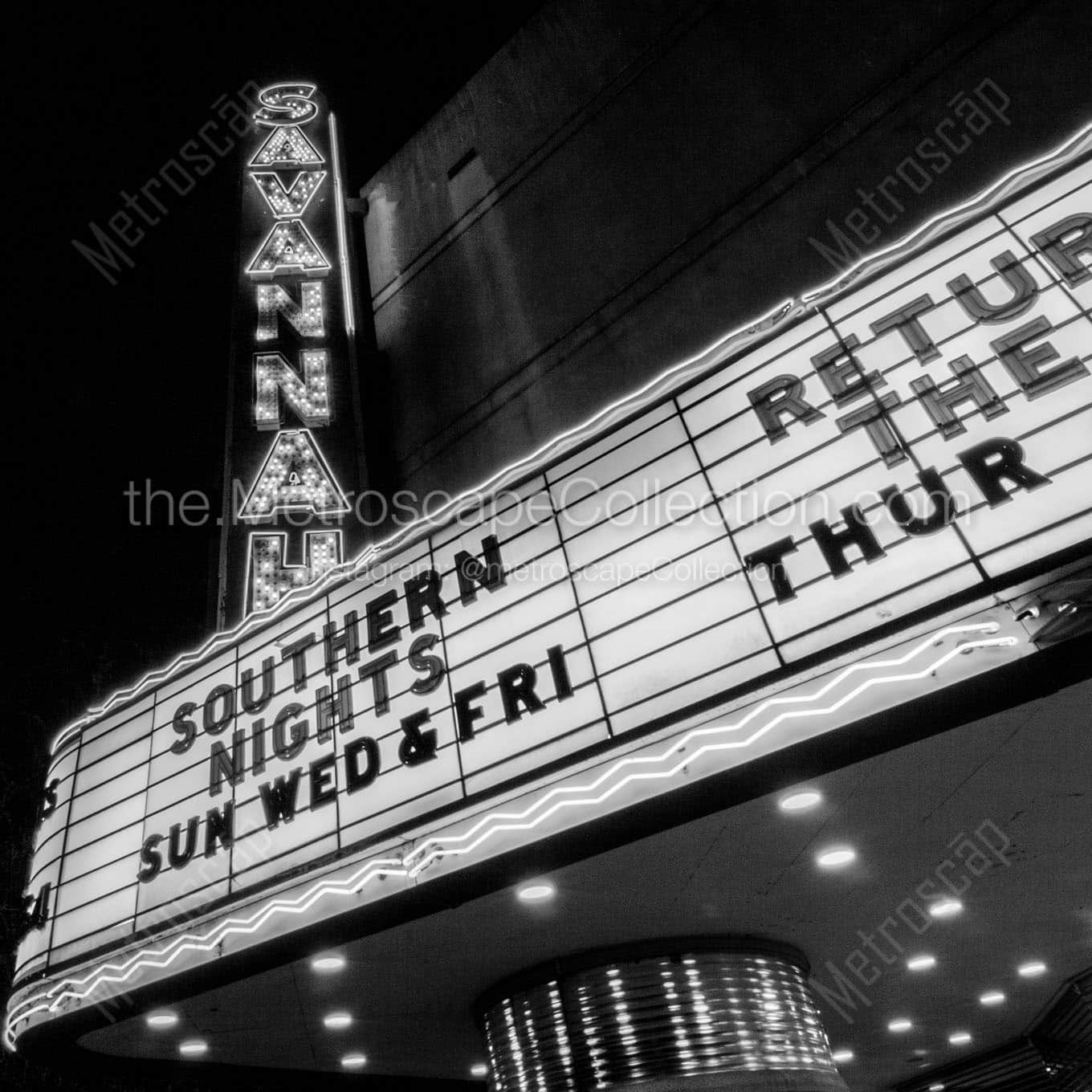 The Savannah Theater Wall Art square crop