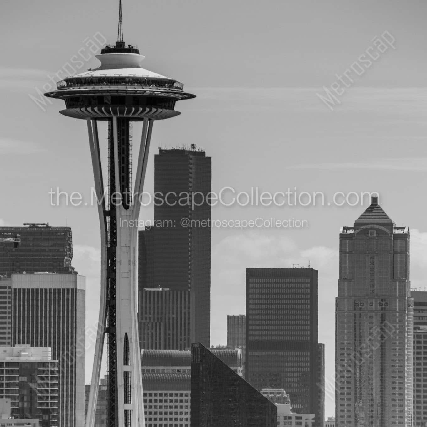 The Seattle Skyline Wall Art square crop
