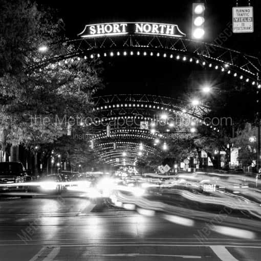 The Short North Arches -- Columbus Black and White Wall Art