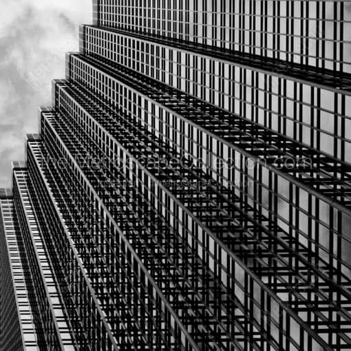 Sides of the IDS Building -- Minneapolis Black and White Wall Art