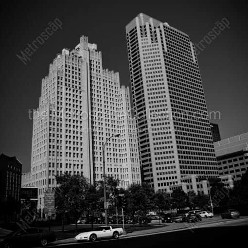 The Southwestern Bell HQ Building -- St Louis Black and White Wall Art