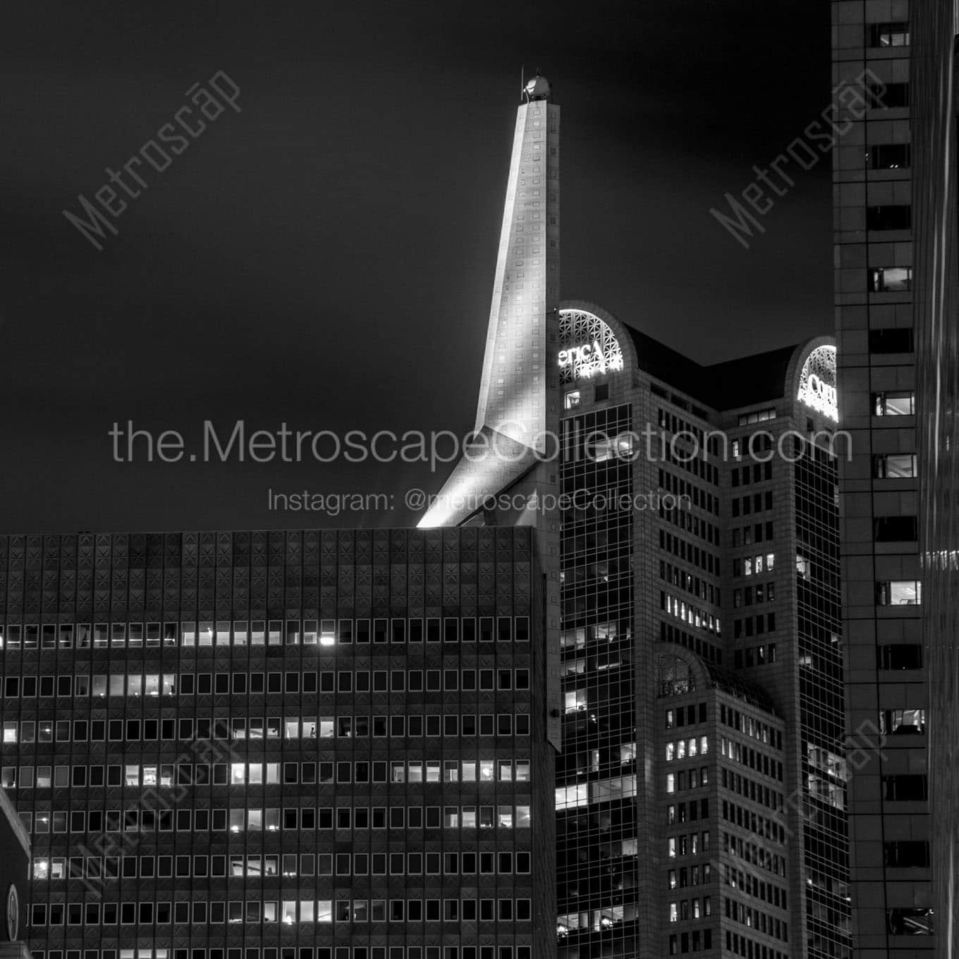 The Spire of Republic Center Tower III Wall Art square crop