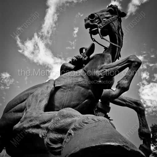 The Spirit of Wyoming Horse -- Cheyenne Black and White Wall Art