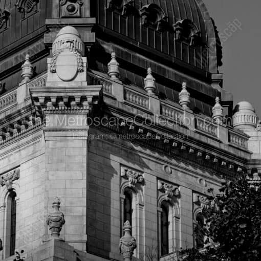 The Dome of the Basilica of St Mary -- Minneapolis Black and White Wall Art