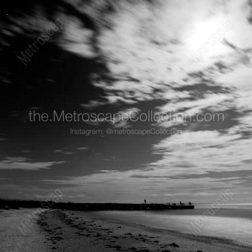St Pete Beach Overnight -- St Petersburg Black and White Wall Art