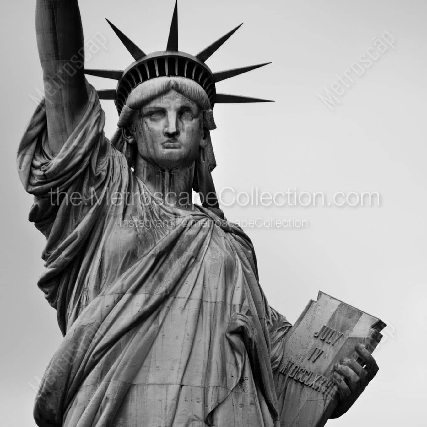 The Statue of Liberty and Tablet Wall Art square crop