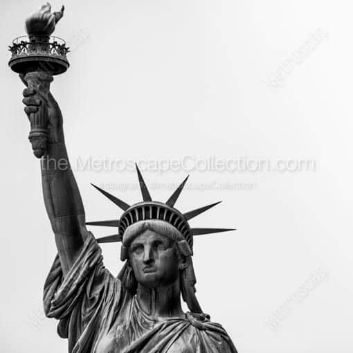 The Statue of Liberty -- New York City Black and White Wall Art