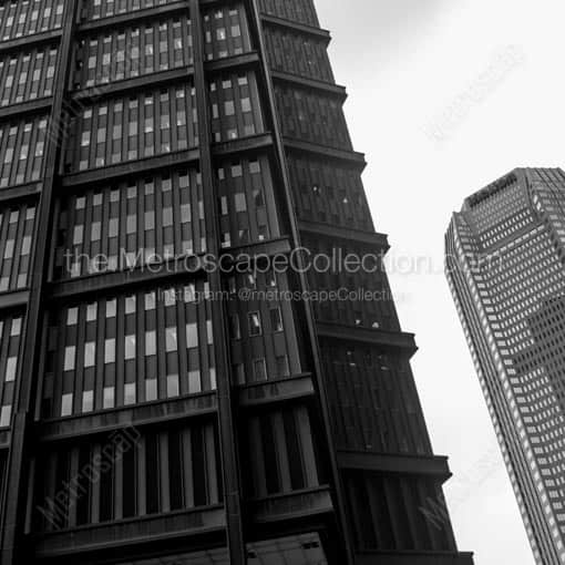 The Steel Beams of the U.S. Steel Building -- Pittsburgh Black and White Wall Art