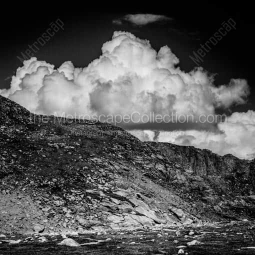 Clouds near Summit Lake on Mt. Evans -- Denver Black and White Wall Art