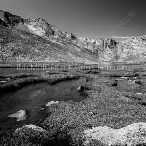 Summit Lake off Mt Evans Road -- Denver Black and White Wall Art