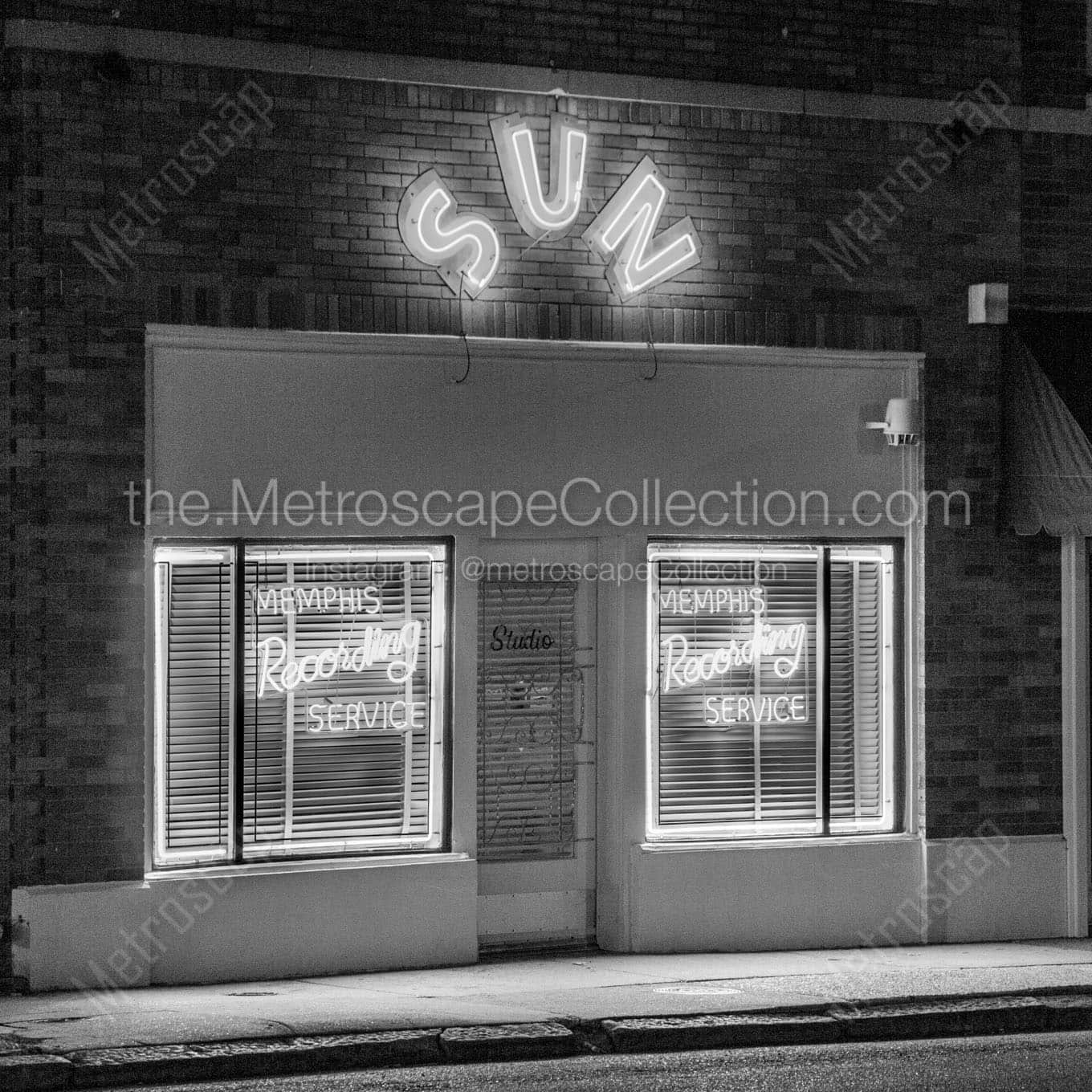 The Legendary Sun Recording Studio Wall Art square crop