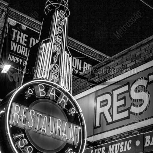 The Superior Bar and Restaurant in Memphis -- Memphis Black and White Wall Art