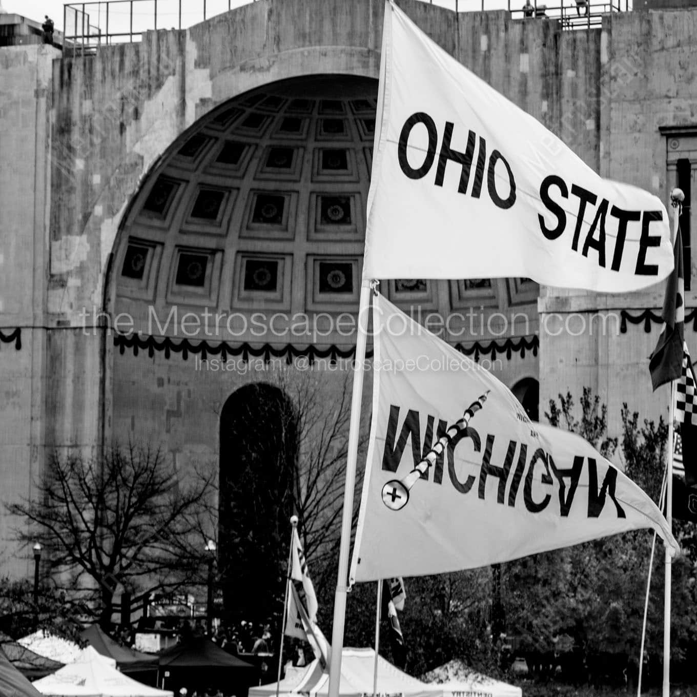 Tailgating before the Ohio State - TTUN Game Wall Art square crop
