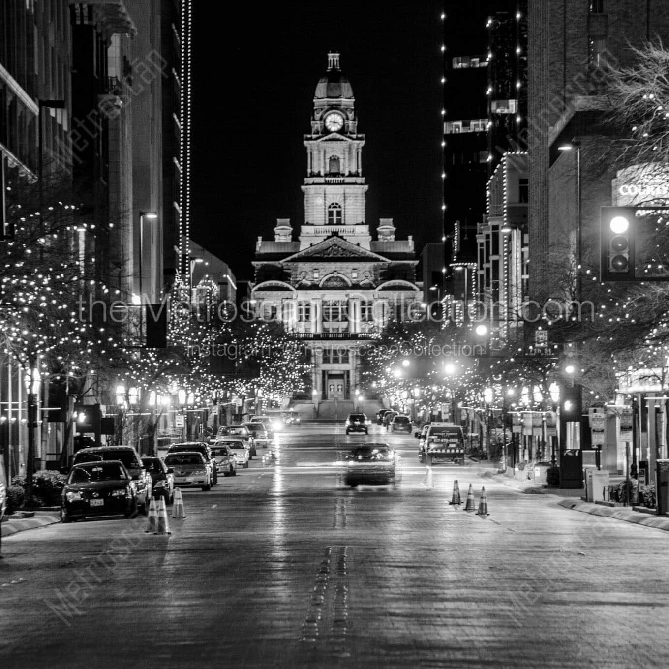 The Tarrant County Courthouse Wall Art square crop