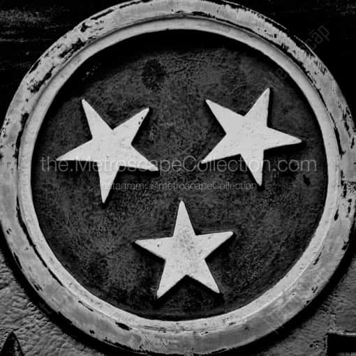 Tennessee Stars -- Nashville Black and White Wall Art