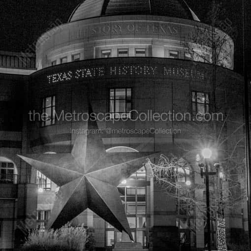 The Texas State History Museum -- Austin Black and White Wall Art