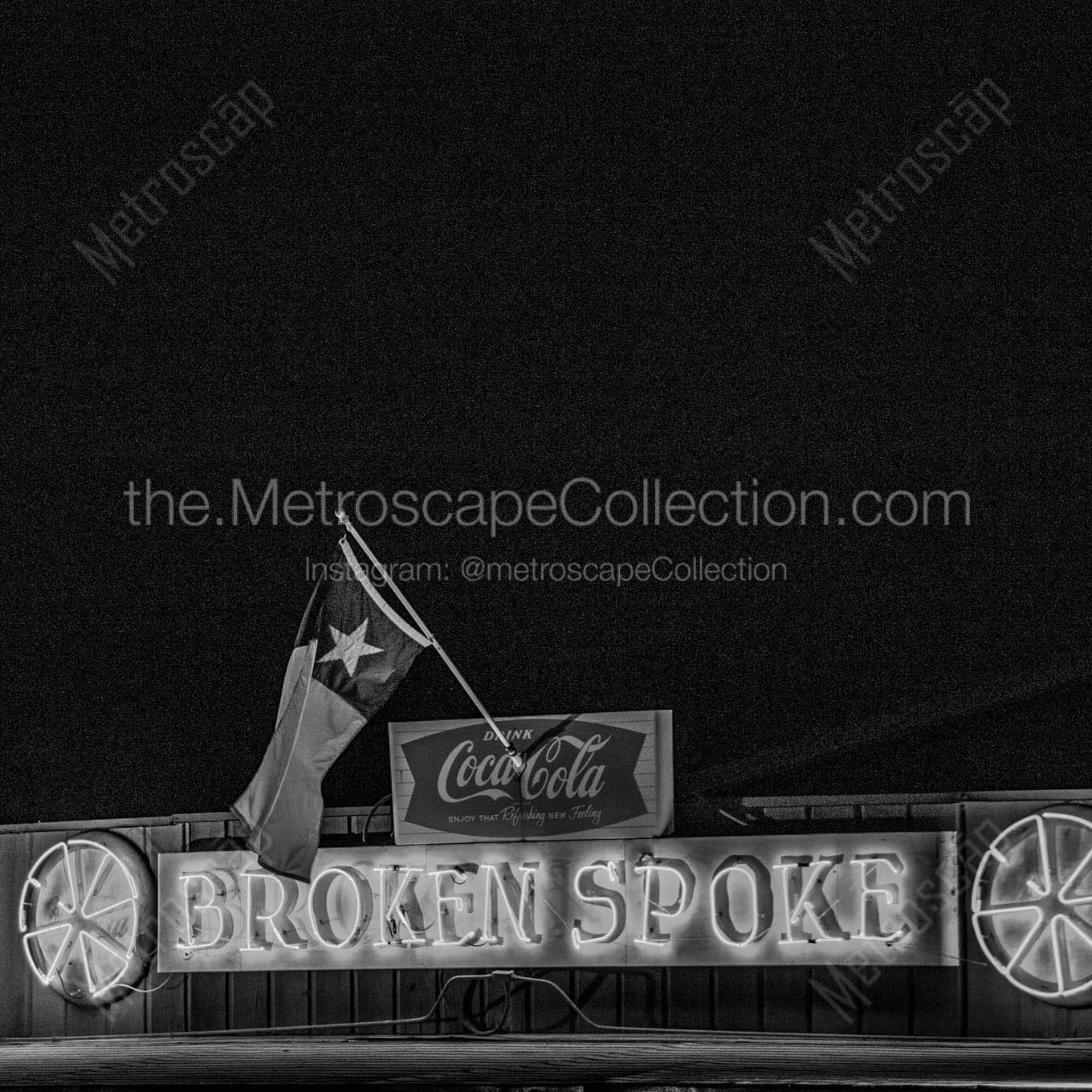 The Broken Spoke Wall Art square crop