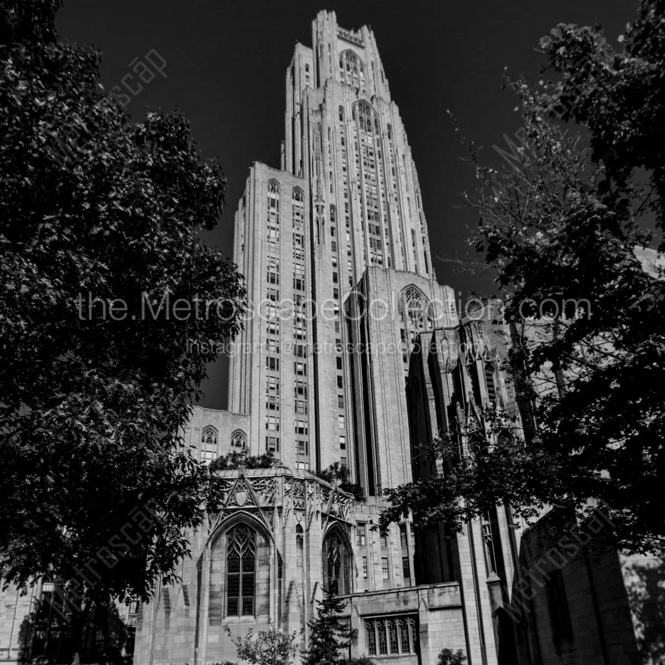 The Cathedral of Learning Wall Art square crop