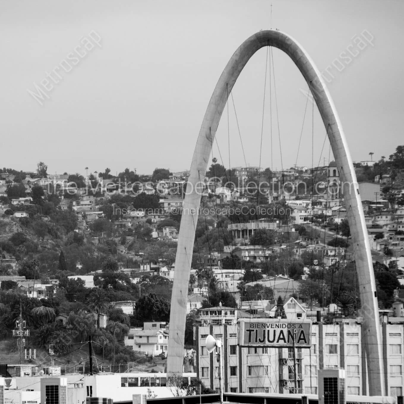 The Welcome Arch in Tijuana Wall Art square crop