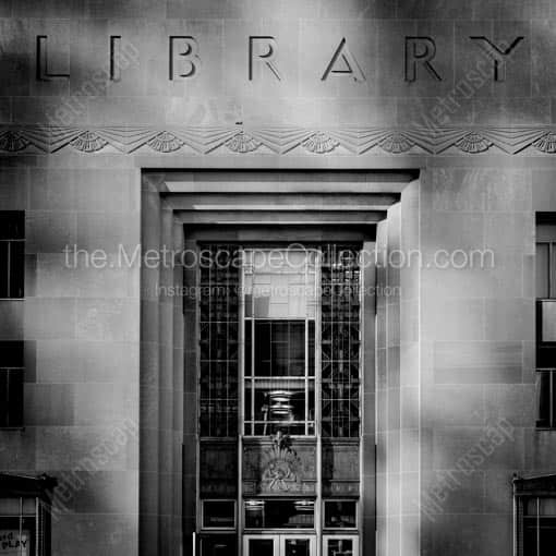 The Toledo Library -- Toledo Black and White Wall Art