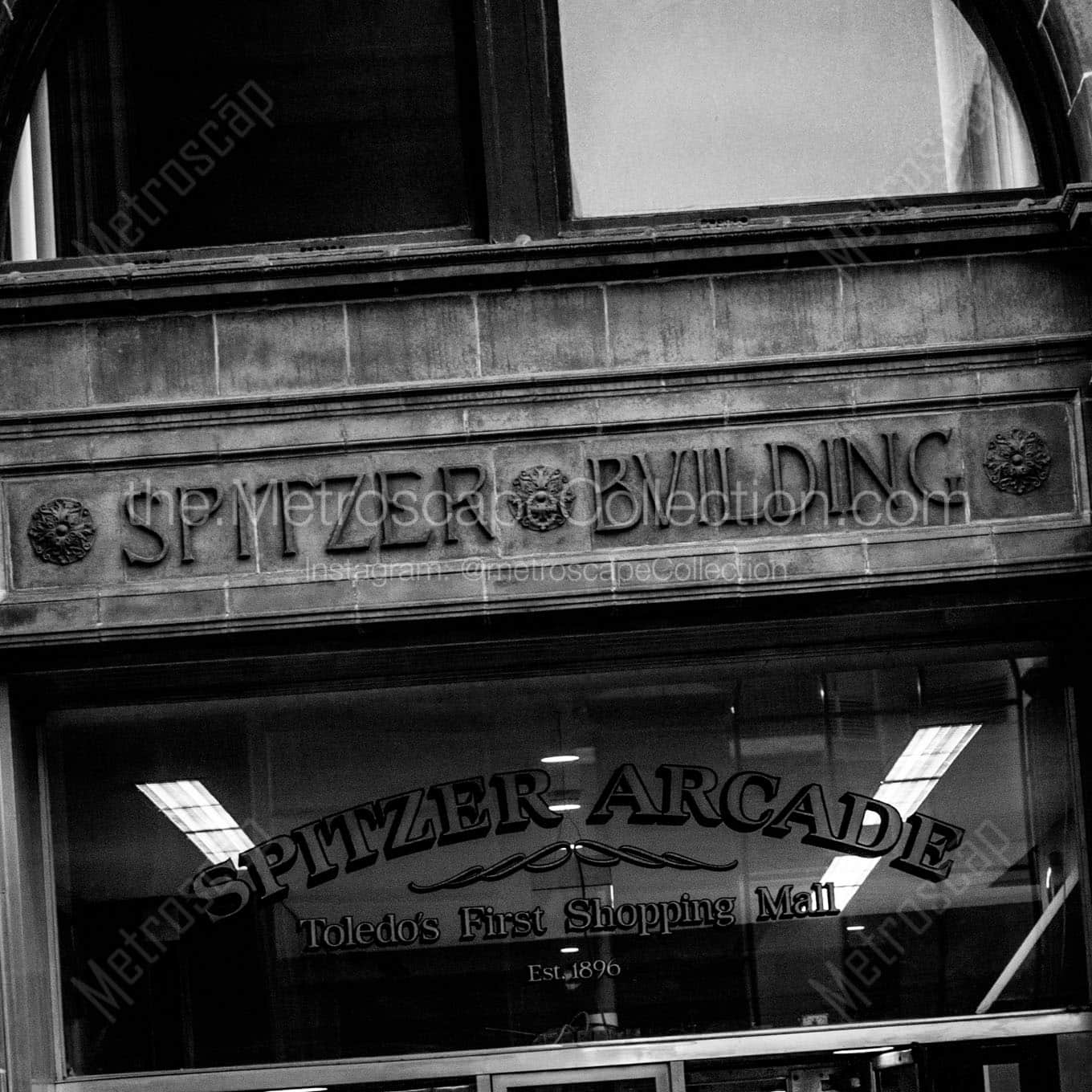 Toledo's First Shopping Mall Wall Art square crop