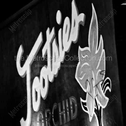Tootsies Orchid Lounge -- Nashville Black and White Wall Art