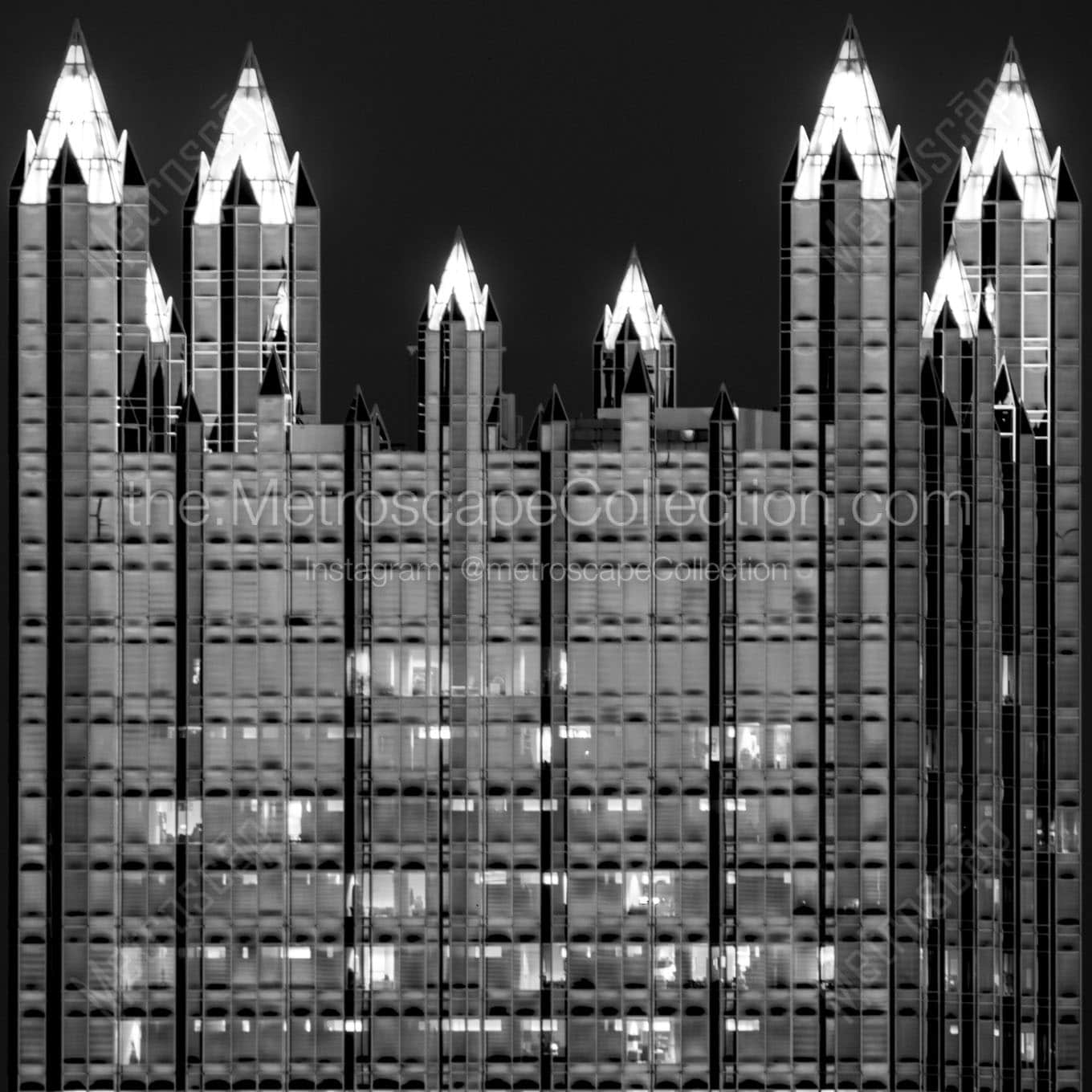 Top of the PPG Building Wall Art square crop