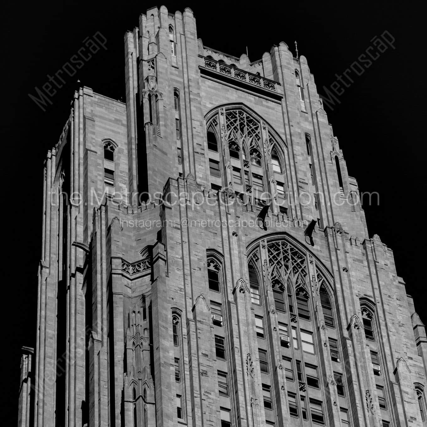 The Top of the Cathedral of Learning Wall Art square crop
