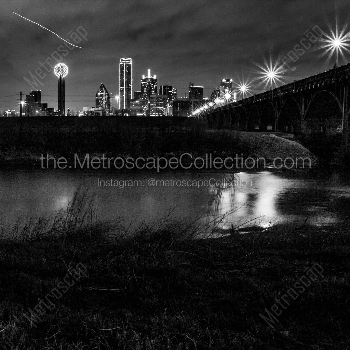 The Trinity River in Winter Wall Art square crop
