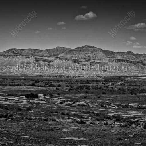 Some Mountains to the South East of Salt Lake City -- Salt Lake City Black and White Wall Art